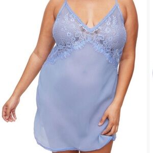 NEW ADORE ME Raquel Slip Lingerie WOMEN SZ 3X in MEDIUM BLUE